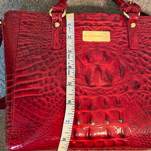 Brahmin Arno Red Glossy Croc Bag - Picture 13 of 15